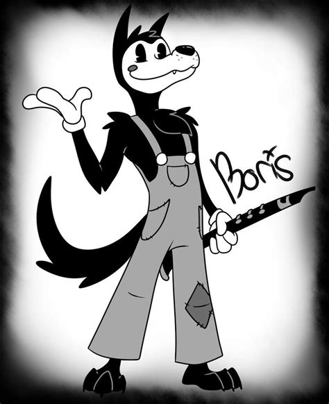 boris the wolf cartoon|bendy turning into a werewolf.